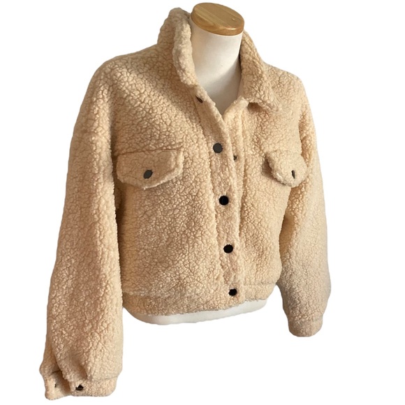 SHEIN Jackets & Blazers - SHEIN Teddy Shearling Jacket Size Medium